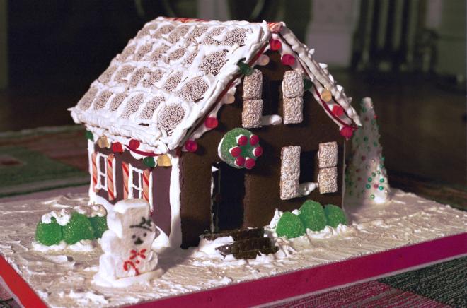 A gingerbread house