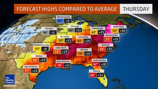 Temperature map