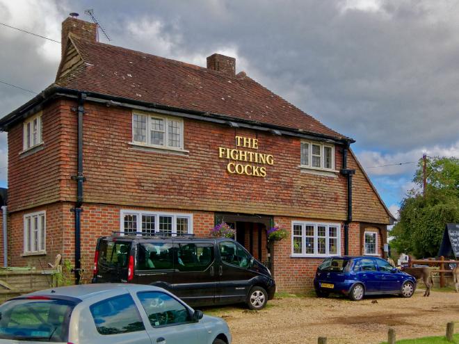 A pub called 'The Fighting Cocks'