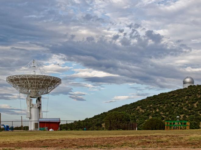 A radio telescope